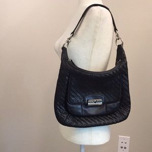 Coach Black Kristine Hobo Leather Bag